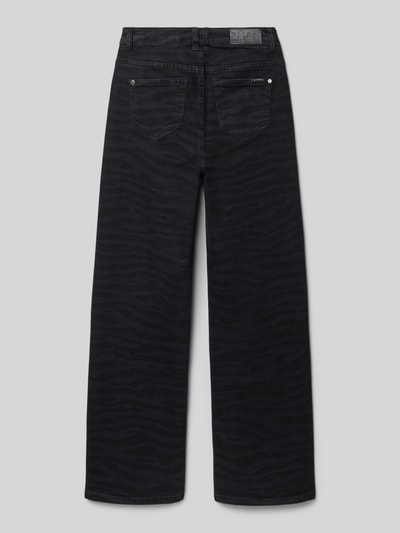 Garcia Straight Fit Jeans mit Eingrifftaschen Black 3