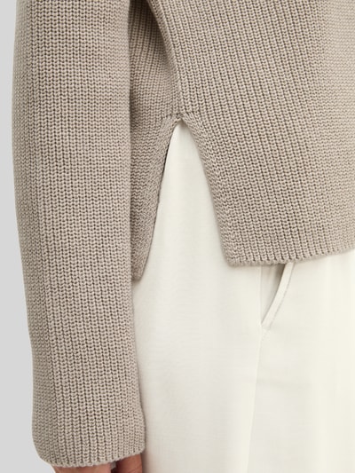 Marc O'Polo Loose Fit Pullover aus reiner Baumwolle Stein 3