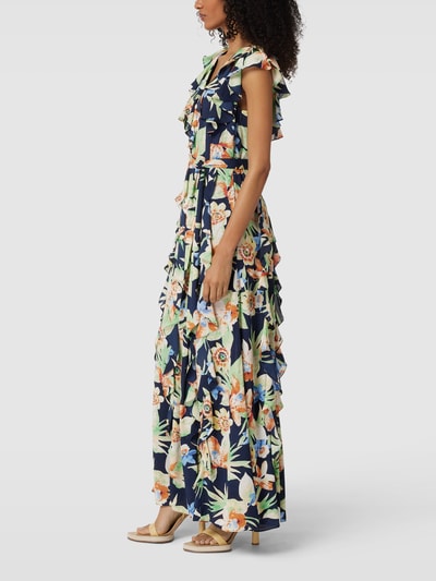 Lauren Ralph Lauren Abendkleid mit floralem Allover-Muster Modell 'ZAINA' Marine 4