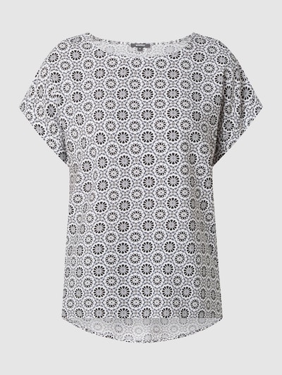 Montego Blouseshirt van viscose  Zwart - 2