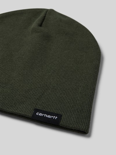 Carhartt Work In Progress Czapka beanie z detalem z logo Khaki 2