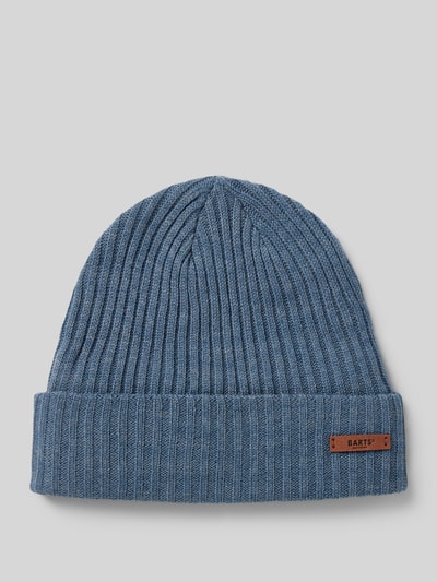 Barts Czapka beanie z detalem z logo model ‘WILBERT’ Niebieski 1