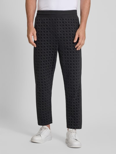 JOOP! Collection Sweatpants mit elastischem Bund und Label-Detail Modell 'Tamas' Black 4