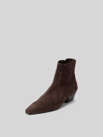Anine Bing Stiefeletten mit Logo-Applikation Dunkelbraun 2