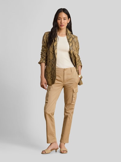 Lauren Ralph Lauren 'krój regular fit' kurtka skórzana z naturalnej skóry jagnięcej Camel 1
