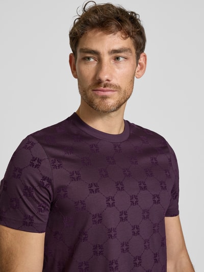 JOOP! Collection T-shirt męski JOOP! Collection;Czysta bawełna;Dopasowany fason;Model ‘Berno’;Okrągły dekolt ;Długość tyłu w rozmiarze M: 72 cm Jasnośliwkowy 3