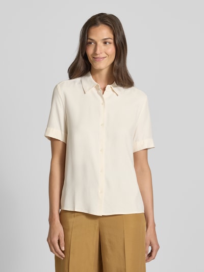 Tommy Hilfiger Relaxed Fit Bluse mit kurzem Arm Ecru 4