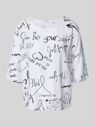 ZABAIONE Relaxed fit blouseshirt met ronde hals Wit - 2