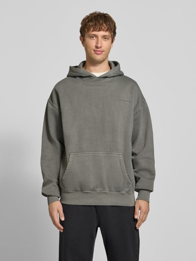 PEGADOR Oversized Hoodie aus Baumwoll-Mix Dunkelgrau 4