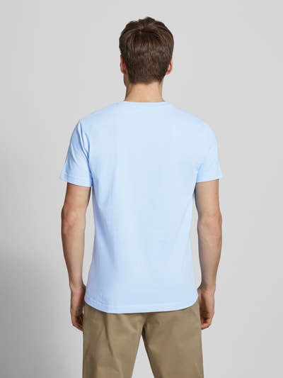 Gant Slim Fit T-Shirt mit Label-Stitching Bleu 5