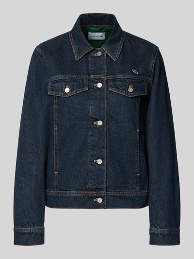 Lacoste Jeansjacke mit Logo-Detail Dunkelblau 1