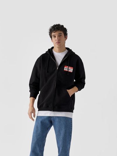 VETEMENTS Sweatjacke mit Label-Print Schwarz 4