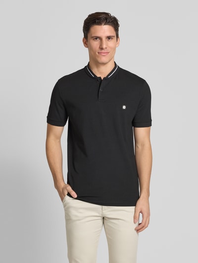 Christian Berg Men Regular Fit Poloshirt mit Stehkragen Black 4