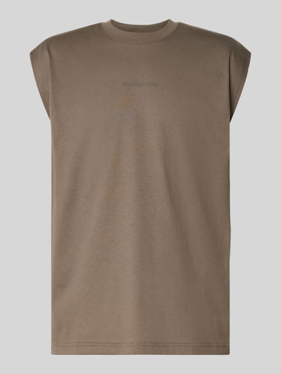 G-Star RAW Top z nadrukiem z logo model ‘Boxy’ Błotnisty 2