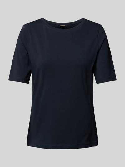 More & More T-shirt in een effen design Marineblauw - 2