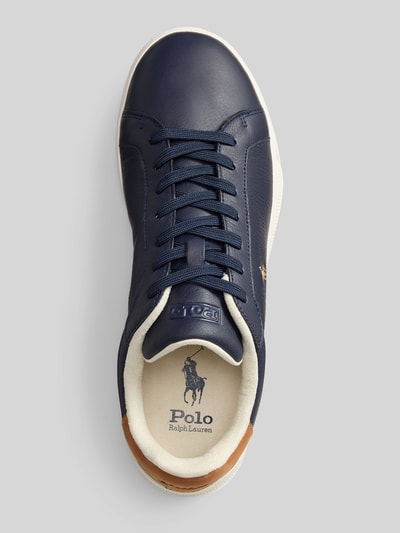 Polo Ralph Lauren Sneaker mit Logo Stitching aus echtem Leder Dunkelblau 3