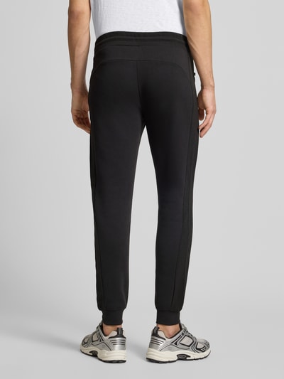 Jack & Jones Slim Fit Sweatpants mit Logo-Print Modell 'Gordon' Black 5