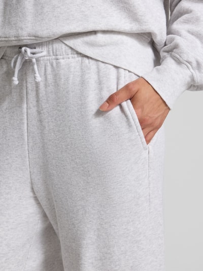 American Vintage Sweatbroek met elastische band Lichtgrijs gemêleerd - 3
