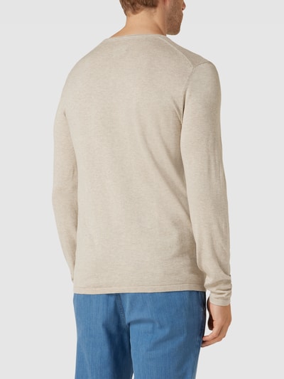 MCNEAL Strickpullover mit Rundhalsausschnitt Sand meliert 5