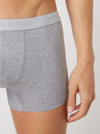 Hanro Trunks mit Label-Details im 2er-Pack Mittelgrau Melange 4