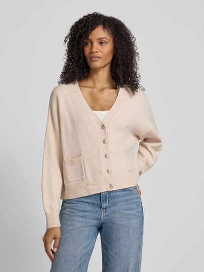 s.Oliver RED LABEL Oversized Strickjacke aus Baumwoll-Mix  Beige 4