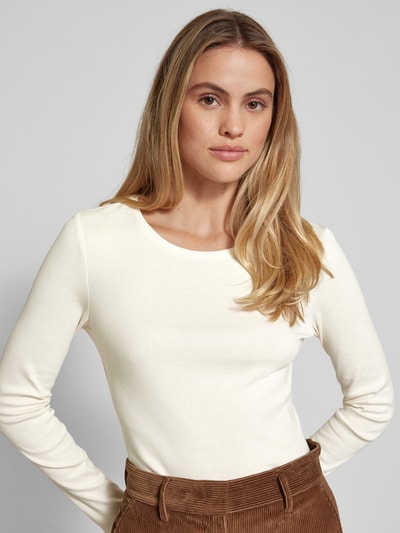 Christian Berg Woman Longsleeve met ronde hals Offwhite - 3