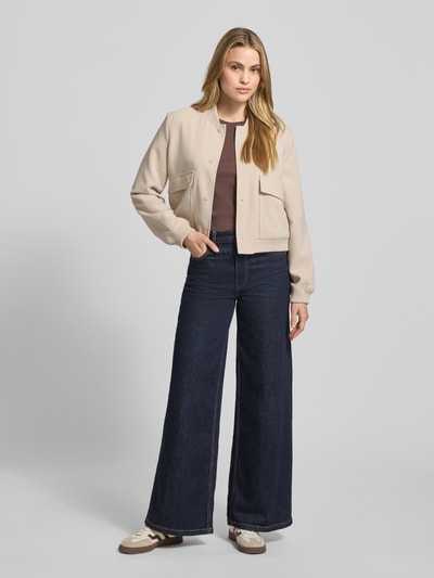 Vero Moda Regular Fit Blouson mit Viskose-Anteil Modell 'AMALA' Ecru 1