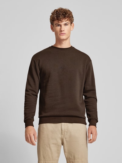 Jack & Jones Sweatshirt mit Rundhalsausschnitt Modell 'BRADLEY' Dunkelbraun 4