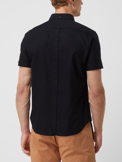 BEN SHERMAN Regular Fit Freizeithemd aus Oxford Black 5