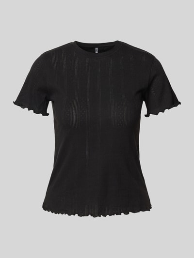 Pieces Regular fit T-shirt van katoenmix, model 'FIA' Zwart - 2