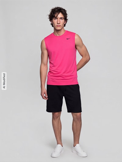 Nike Training Regular Fit T-Shirt mit Logo-Print Pink 1
