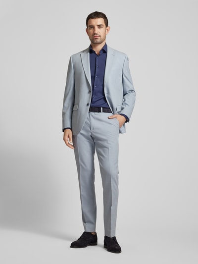 OLYMP No. Six Slim fit zakelijk overhemd met haaikraag, model 'Modern Kent' Marineblauw - 1