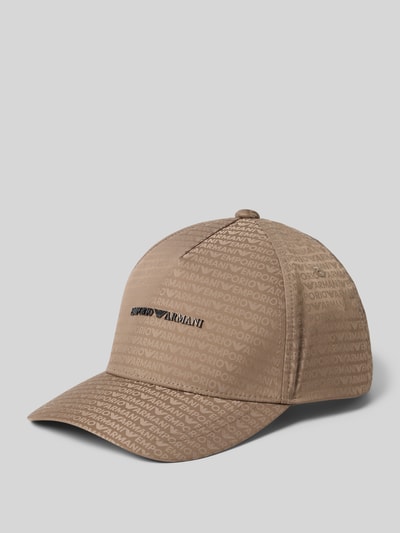 Emporio Armani Basecap mit Label-Applikation Beige 1