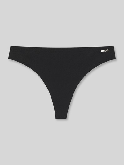 HUGO String im Leo-Print mit Allover-Muster Modell 'SHADOW THONG' Black 1