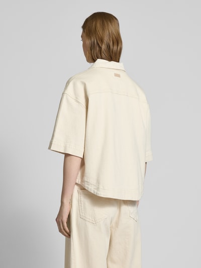 MOS MOSH Jack met opgestikte borstzak, model 'Cent Clay' Ecru - 5