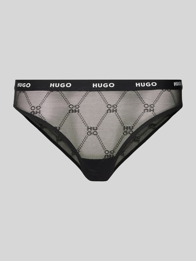 HUGO Slip mit elastischem Label-Bund Modell 'Sporty' Black 1