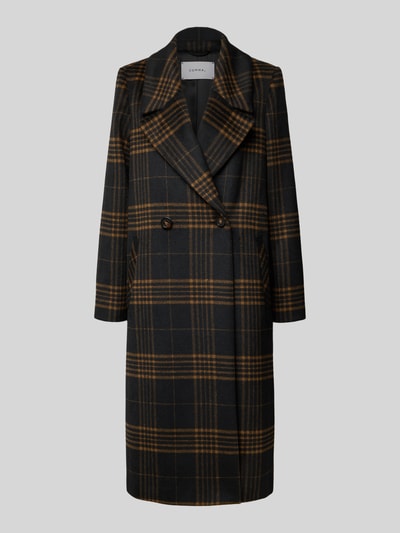 comma Regular fit lange jas met wol Antraciet - 2