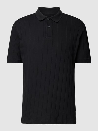 Marc O'Polo Regular Fit Poloshirt mit kurzer Knopfleiste Black 2