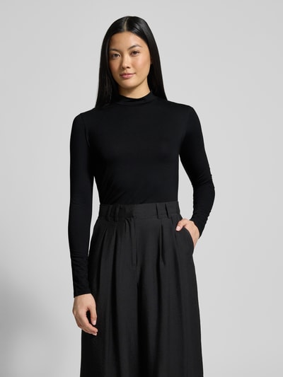 GUIDO MARIA KRETSCHMER WOMAN Shirt met lange mouwen met opstaande kraag model 'Jules' Zwart - 4