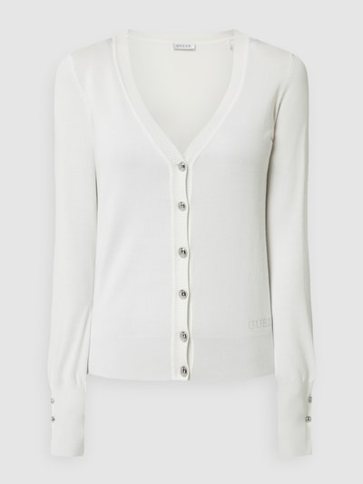 Guess Cardigan aus Viskosemischung  Offwhite 2