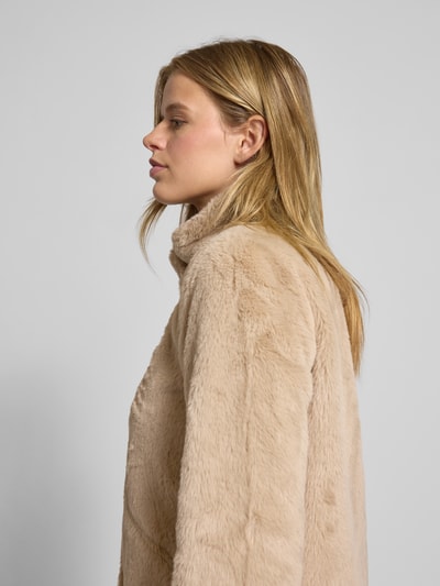 Only Kurtka o kroju regular fit z imitacji futra model ‘NEWVIDA’ Beżowy 3