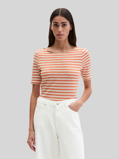 Marc O'Polo Regular Fit T-Shirt aus reiner Baumwolle Orange 4