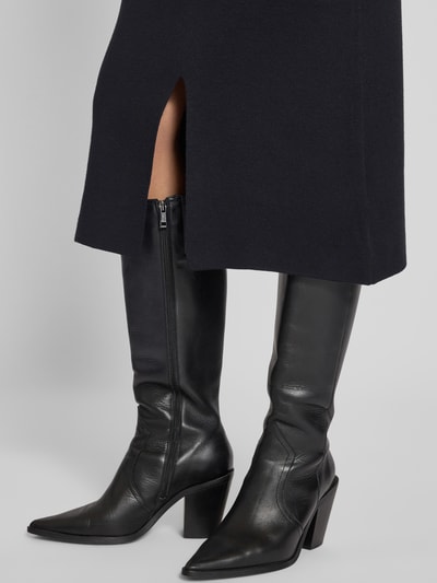 Christian Berg Woman Midirok met loopsplit Zwart - 3