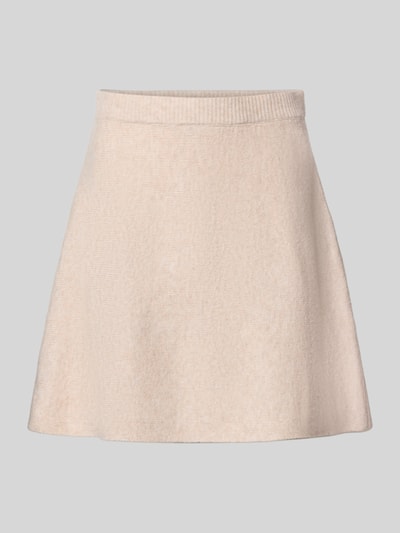 Pieces Spódnica mini o dopasowanym kroju z dodatkiem wełny model ‘MALOU’ Piaskowy 2