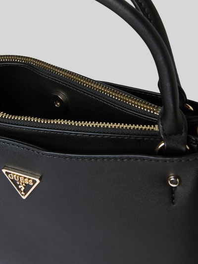 Guess Satchel Bag mit Label-Applikation Modell 'TALENT' Black 5