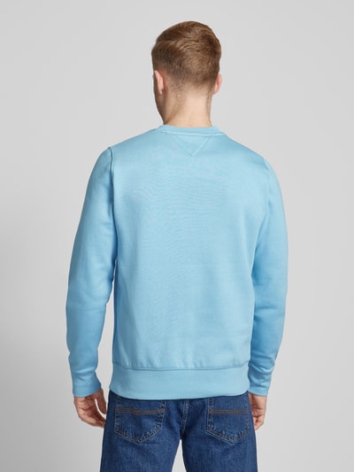 Tommy Hilfiger Sweatshirt mit Label-Stitching Hellblau 5