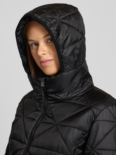 HUGO Regular fit gewatteerd jack met capuchon, model 'FANDINE-1' Zwart - 3