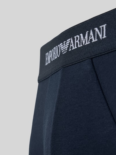 Emporio Armani Slip mit elastischem Logo-Bund im 3er-Pack Dunkelblau 2