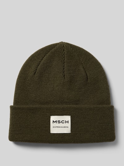 MSCH Copenhagen Czapka beanie z mieszanki wełny model ‘Mojo’ Oliwkowy 1