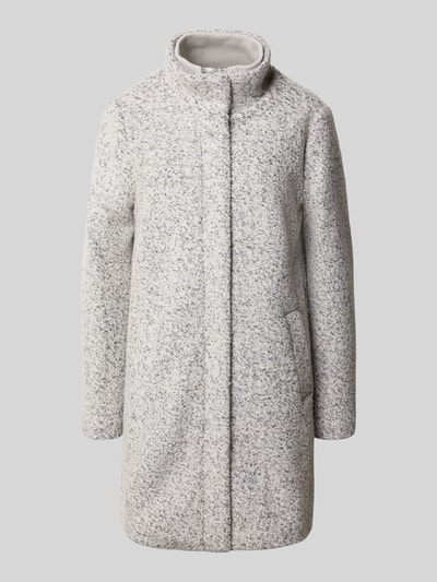 Tom Tailor Denim Regular fit lange jas met wol Lichtgrijs - 2